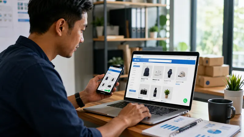Katalog toko online mobile friendly dengan WhatsApp order